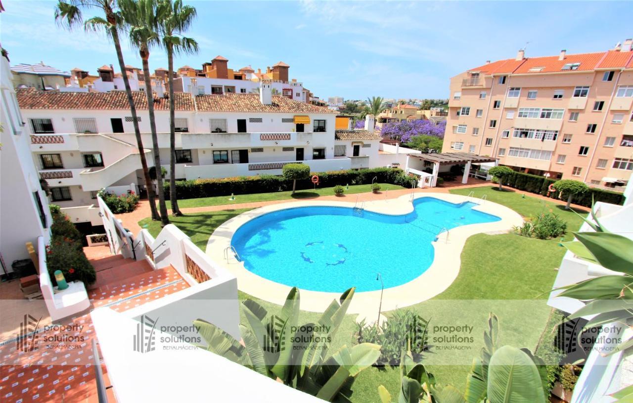 PUEBLO DEL PARQUE 3- Terraza, jardín, barbacoa y piscina Apartamento Benalmádena Exterior foto