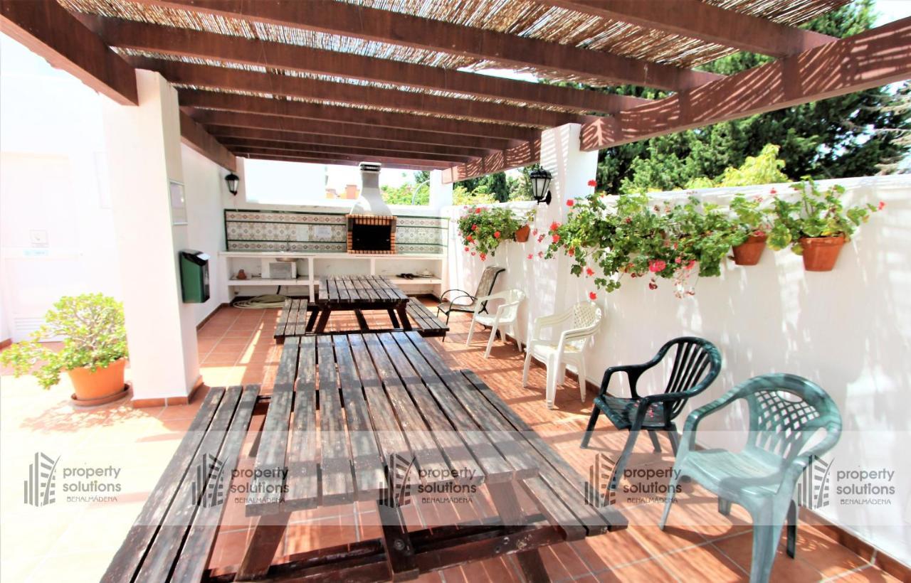 PUEBLO DEL PARQUE 3- Terraza, jardín, barbacoa y piscina Apartamento Benalmádena Exterior foto