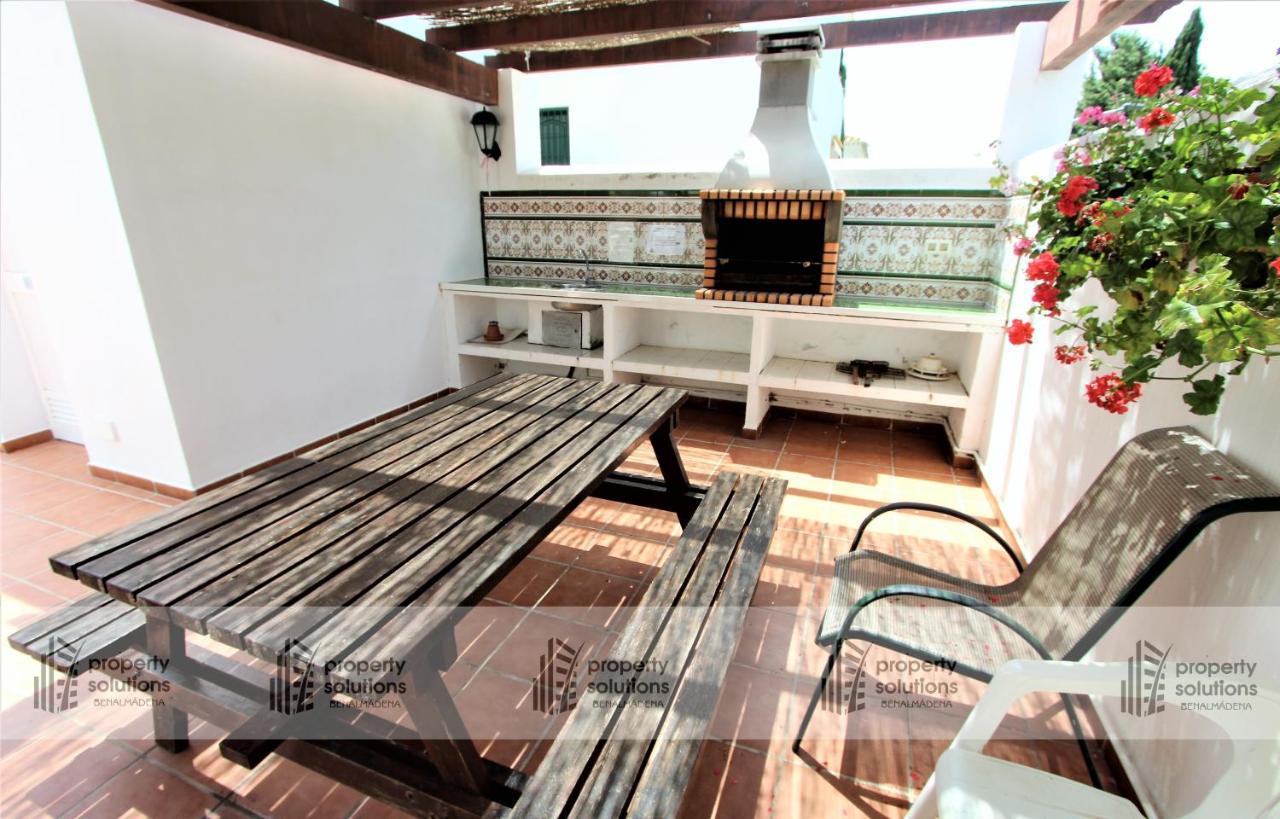 PUEBLO DEL PARQUE 3- Terraza, jardín, barbacoa y piscina Apartamento Benalmádena Exterior foto
